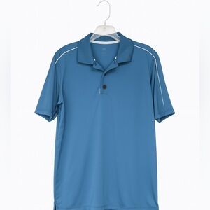 Adidas Adizero Size Medium Men's Blue Golf Polo Lightweight Cooling PGA Golf
